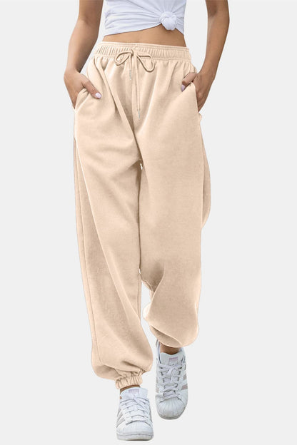 Comfy pocketed joggers with an elastic waistband