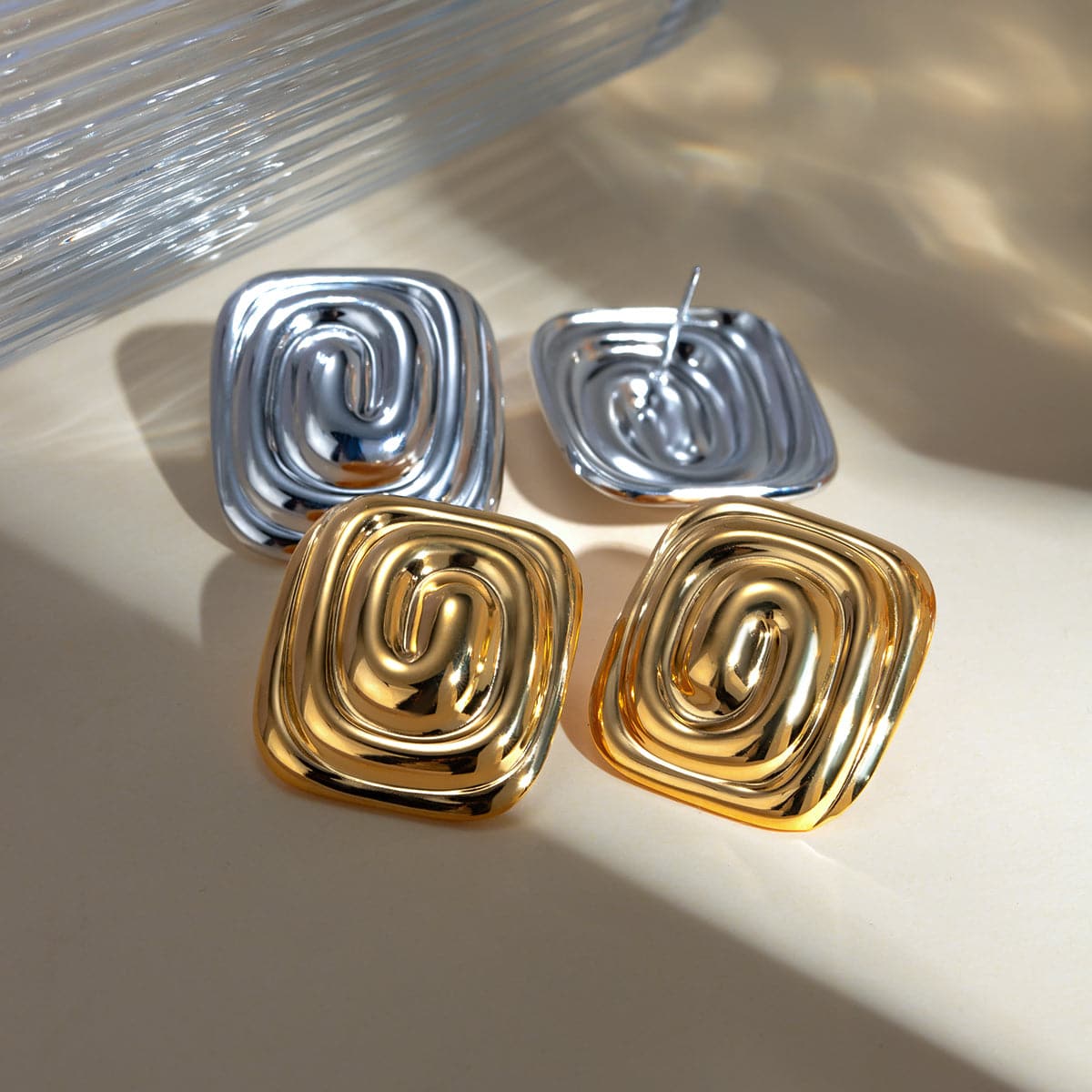 Stainless Steel Stud Earrings.