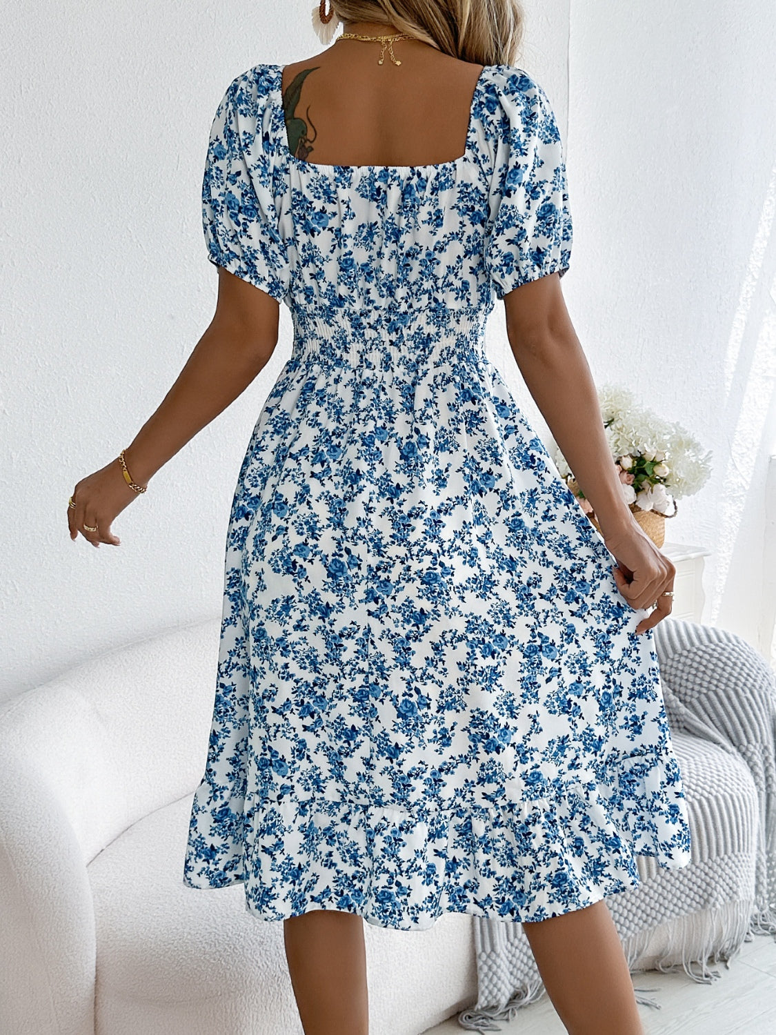 Bloom Babe Smocked Midi Dress