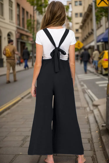 Double Take: Wide Leg Overalls w/Pockets