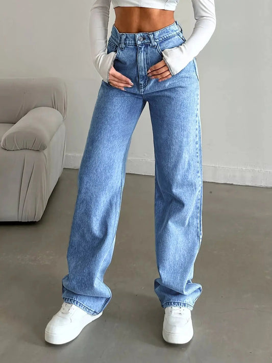 High-Waisted Wide Leg Jeans Simply Love