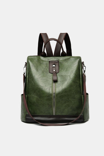 Stylish PU leather backpack for every occasion