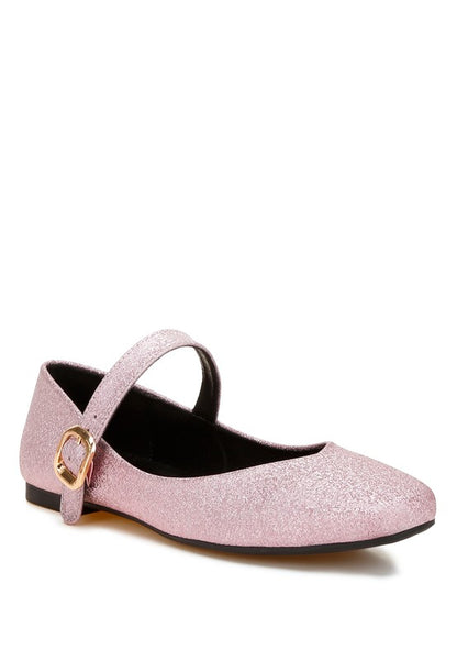 Herma glitter ballerinas with buckle