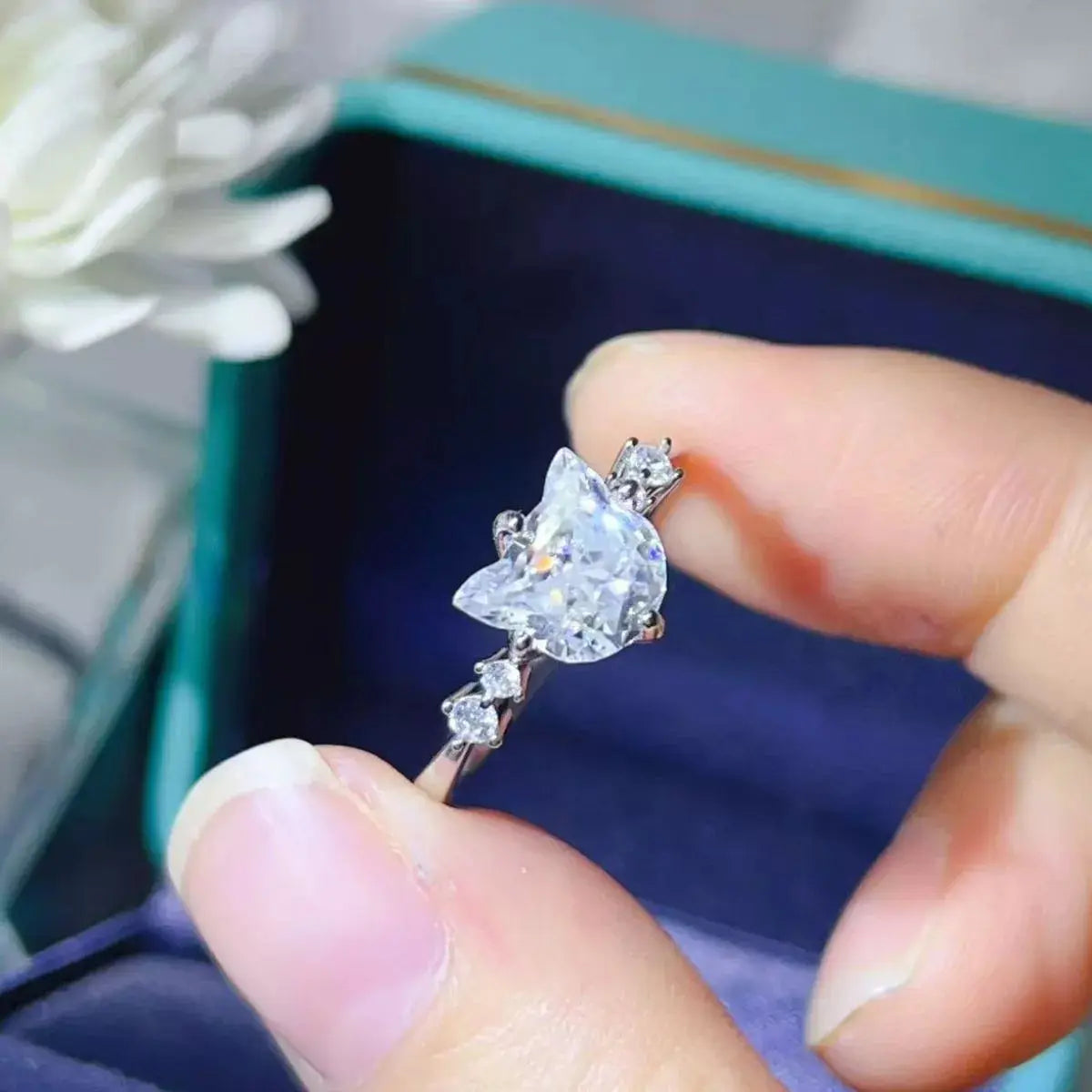 2 Carat Moissanite 925 Sterling Silver Ring Simply Love