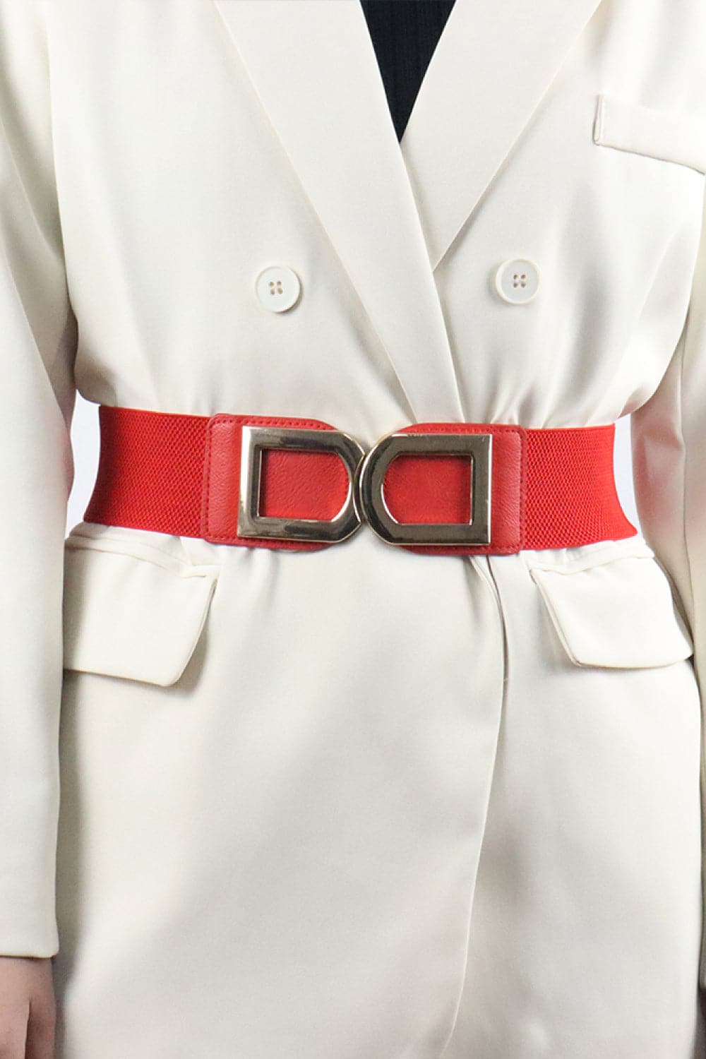 Double D Buckle PU Belt.