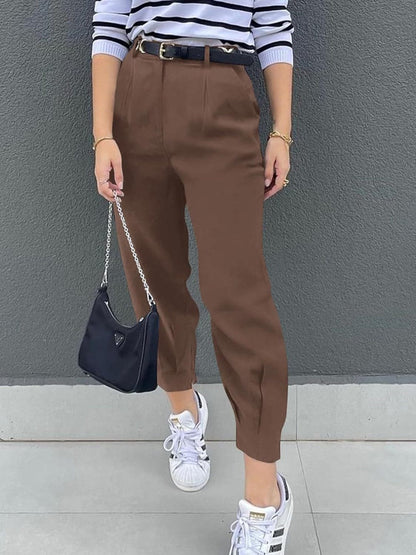 High Waist Cropped Pants.