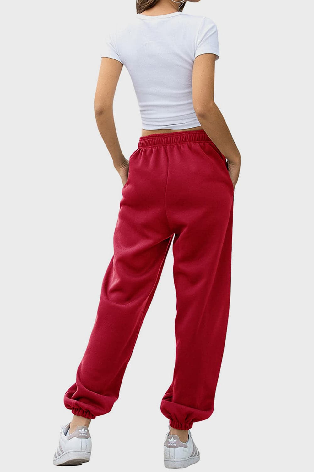 Comfortable pocketed joggers with elastic waistband