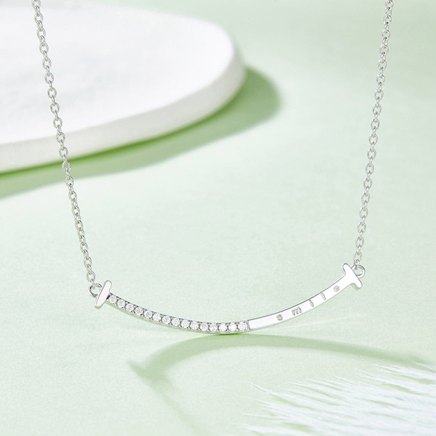 Moissanite 925 Sterling Silver Necklace.