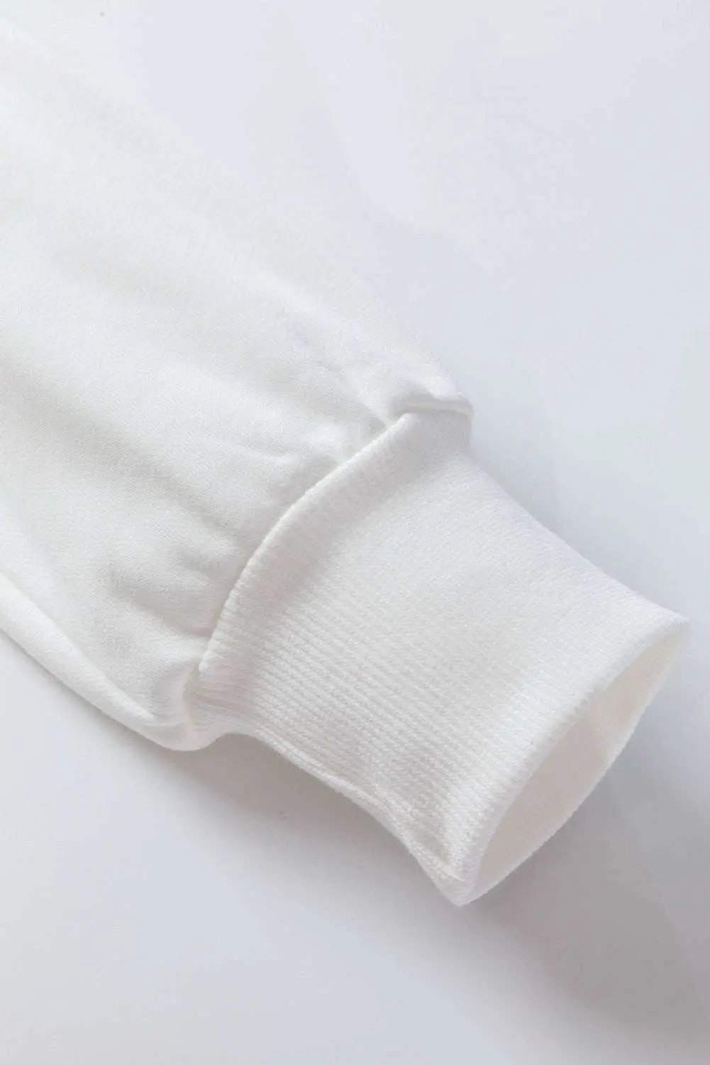 Gameday vibes white tinsel sweatshirt - Love Salve 