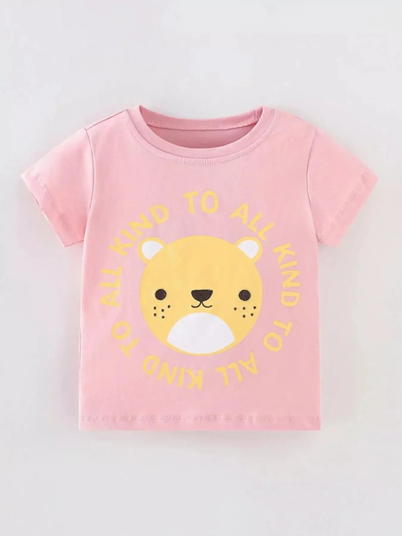 Children's Cartoon Bear Short Sleeve T-Shirt Simply Love