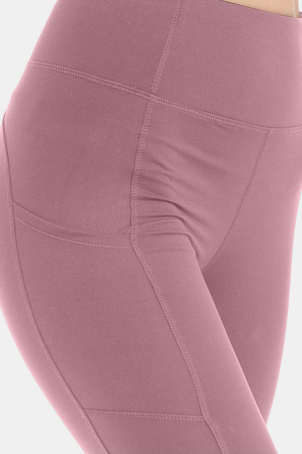 Leggings Depot Wide Waistband High Waist Leggings.