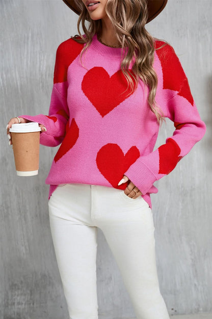 Heartfelt angel wings oversized sweater with dropped shoulders