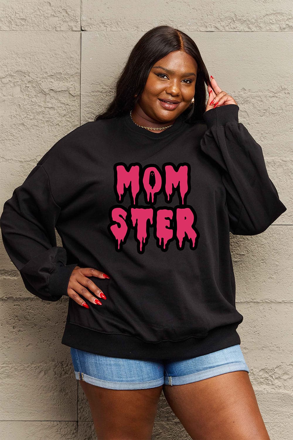 Mom's Love Graphic Sweatshirt in Full Size