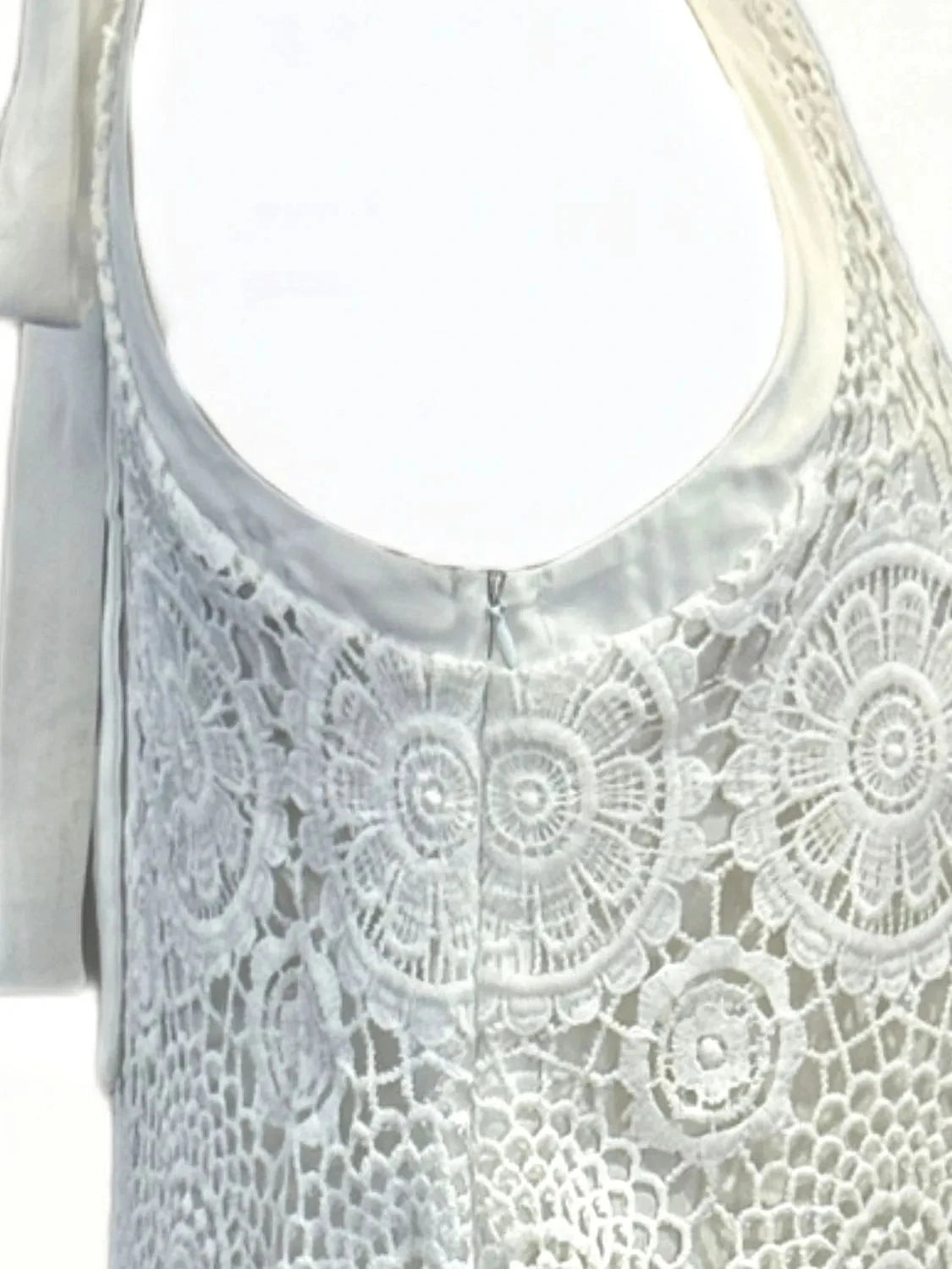 Sun-Kissed Lace Halter Mini Dress – White Coco’s Tee Boutique