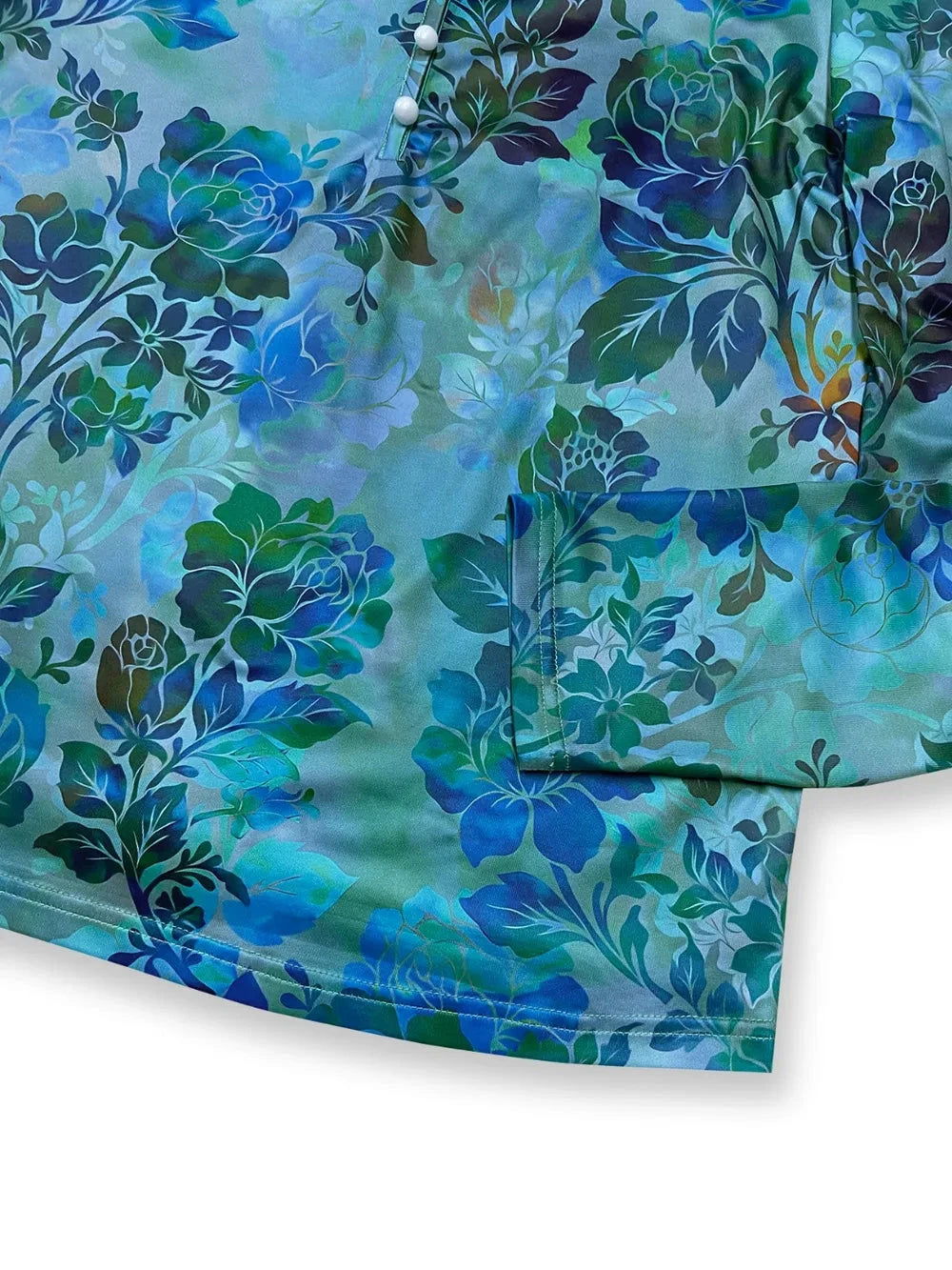 Printed V-Neck Long Sleeve Blouse Coco’s Tee Boutique