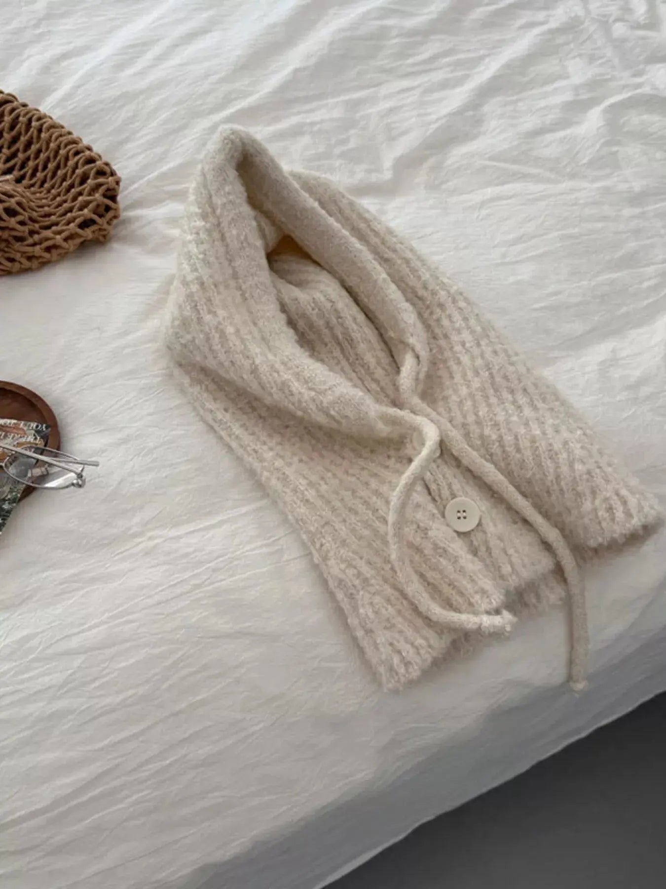 Cozy Knit Button Detail Hat Simply Love