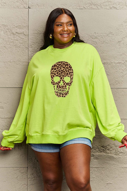 Casual Graphic Sweatshirt - Opaque, Stretchy