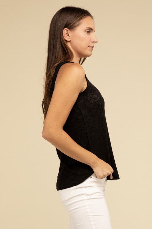 V Neck Sleeveless Cami Top.