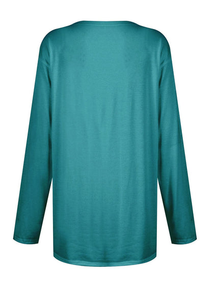 Cozy pocketed long sleeve tee