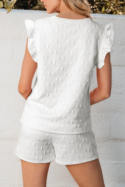 Simply Love: Bow Top & Shorts Set
