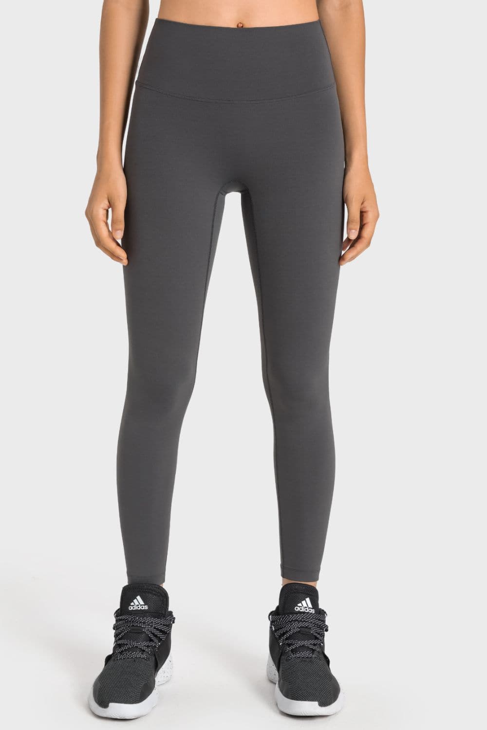 High-Rise Wide Waistband Yoga Leggings.