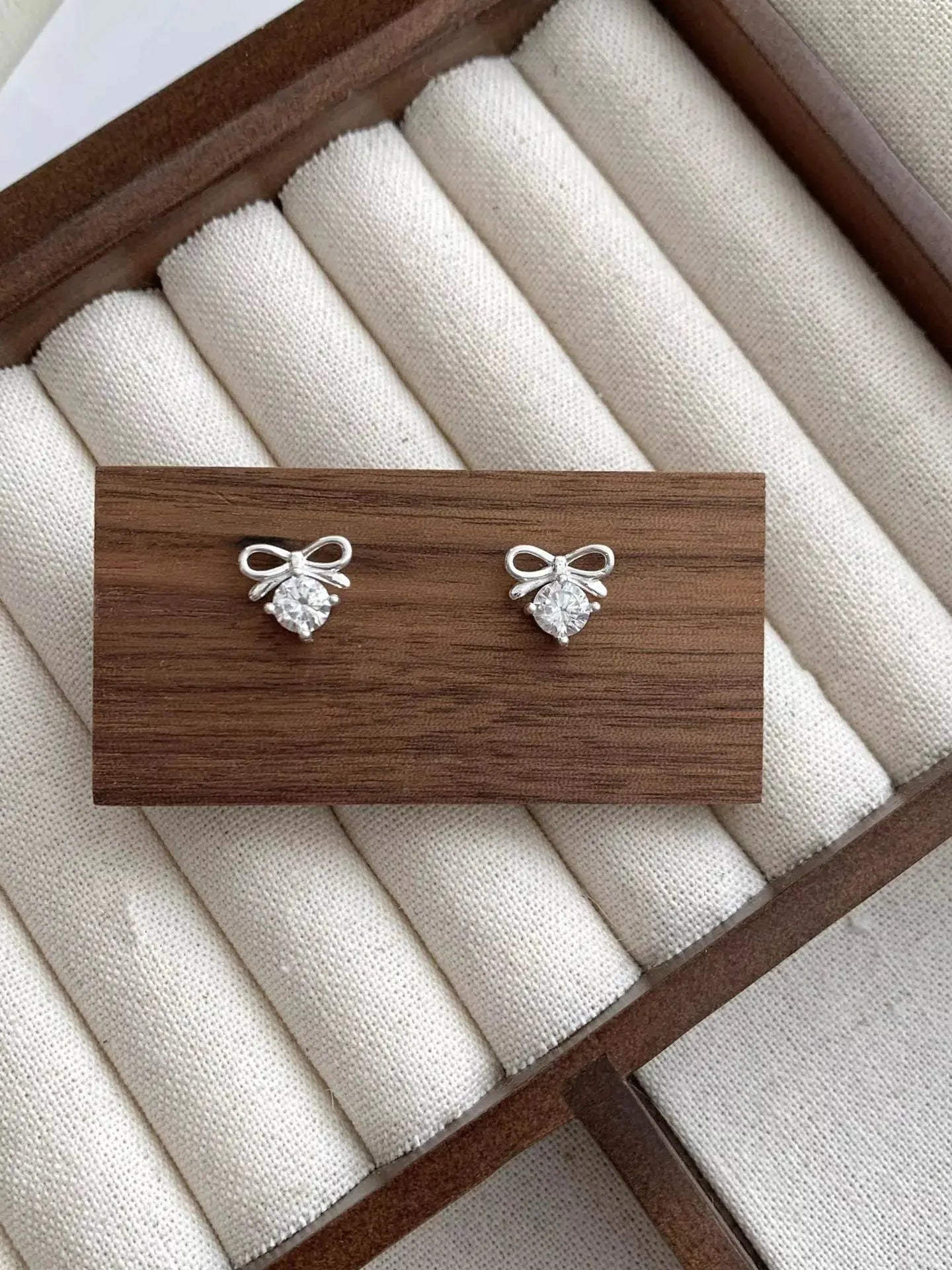 Bowknot Stud Earrings Simply Love