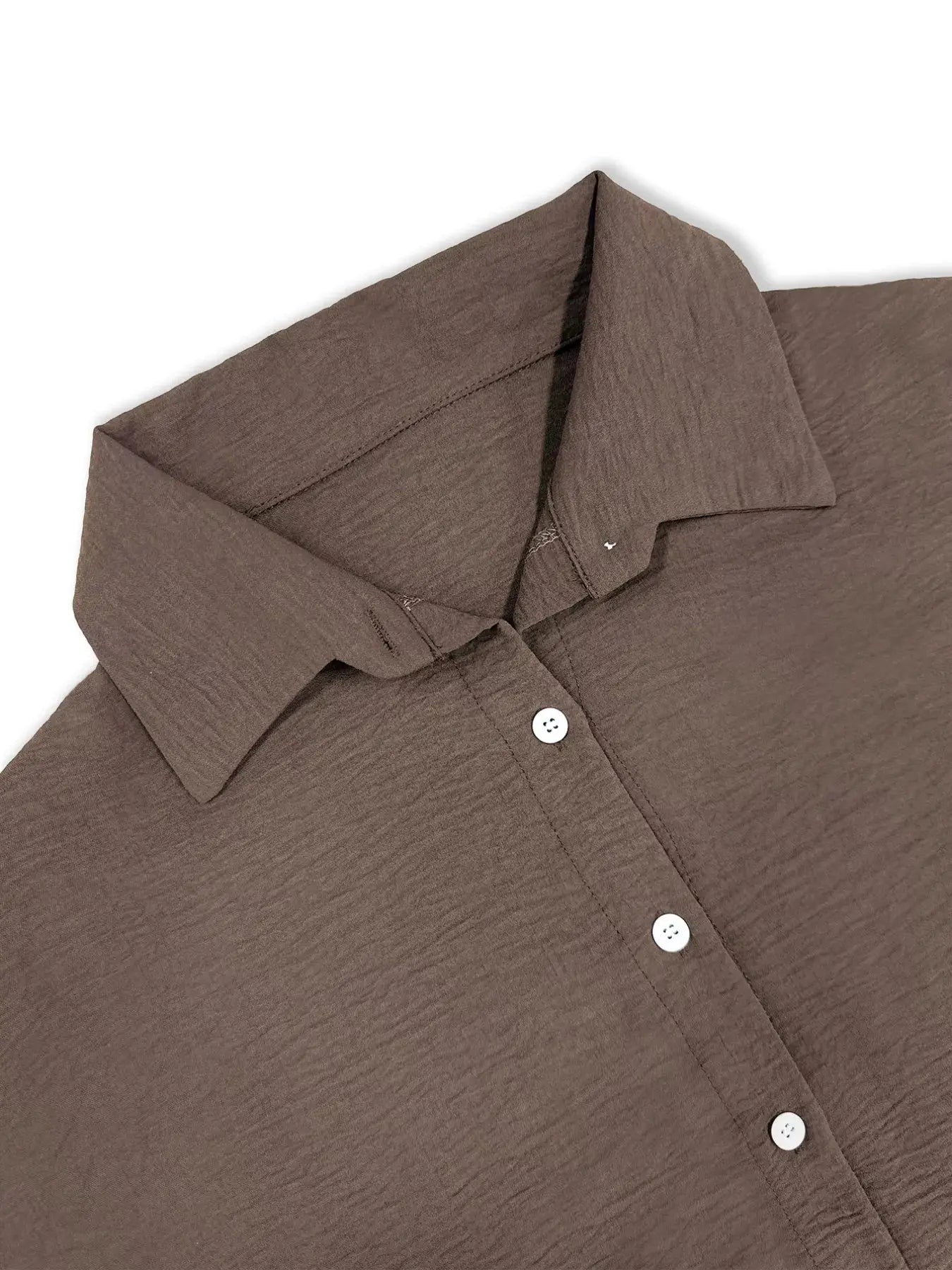 Long Sleeve Shirt and Wide Leg Pants Set Simply Love