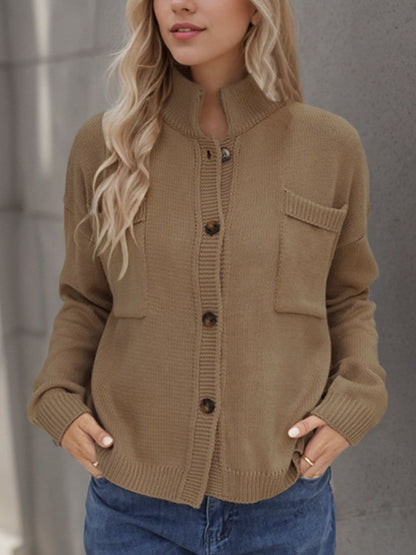 Cozy knit cardigan with buttons