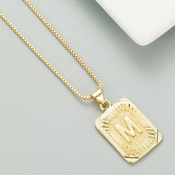 Golden Glow Initial Necklace - Letter Talia Collection