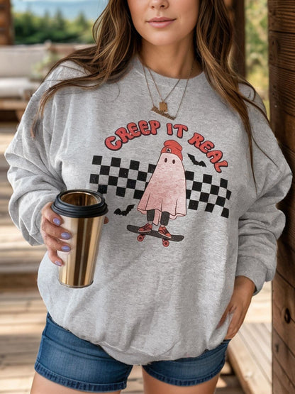 Chic plus size graphic sweatshirt