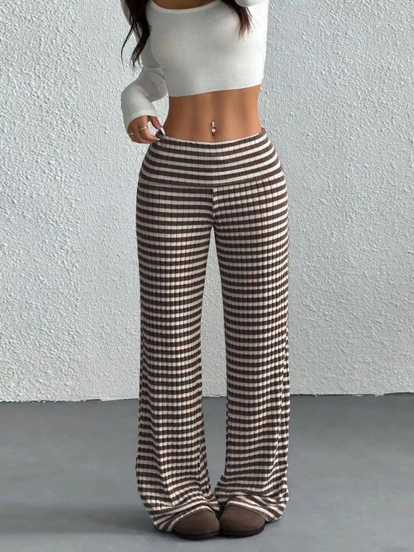 Striped Wide Leg Pants Simply Love