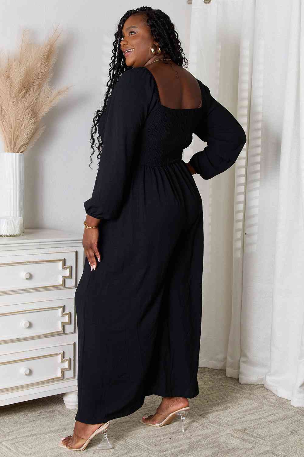 Double Take: Square Neck Jumpsuit w/Pockets