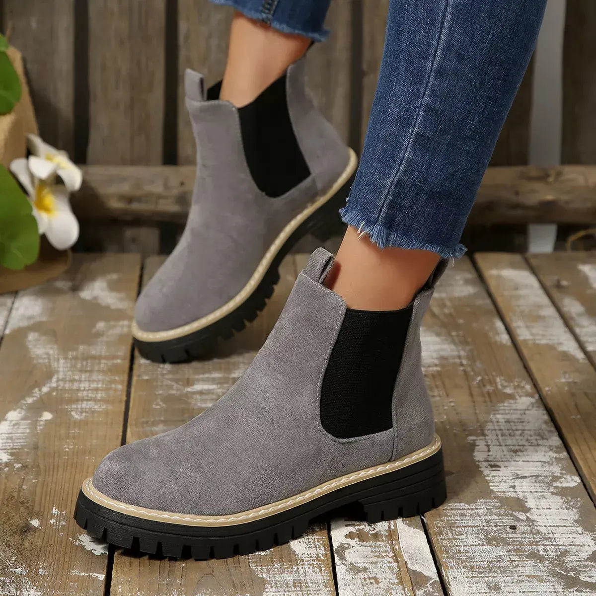 Round Toe Ankle Boots Simply Love
