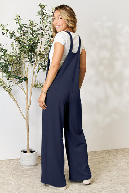Double Take Wide Leg Overall w/Pockets