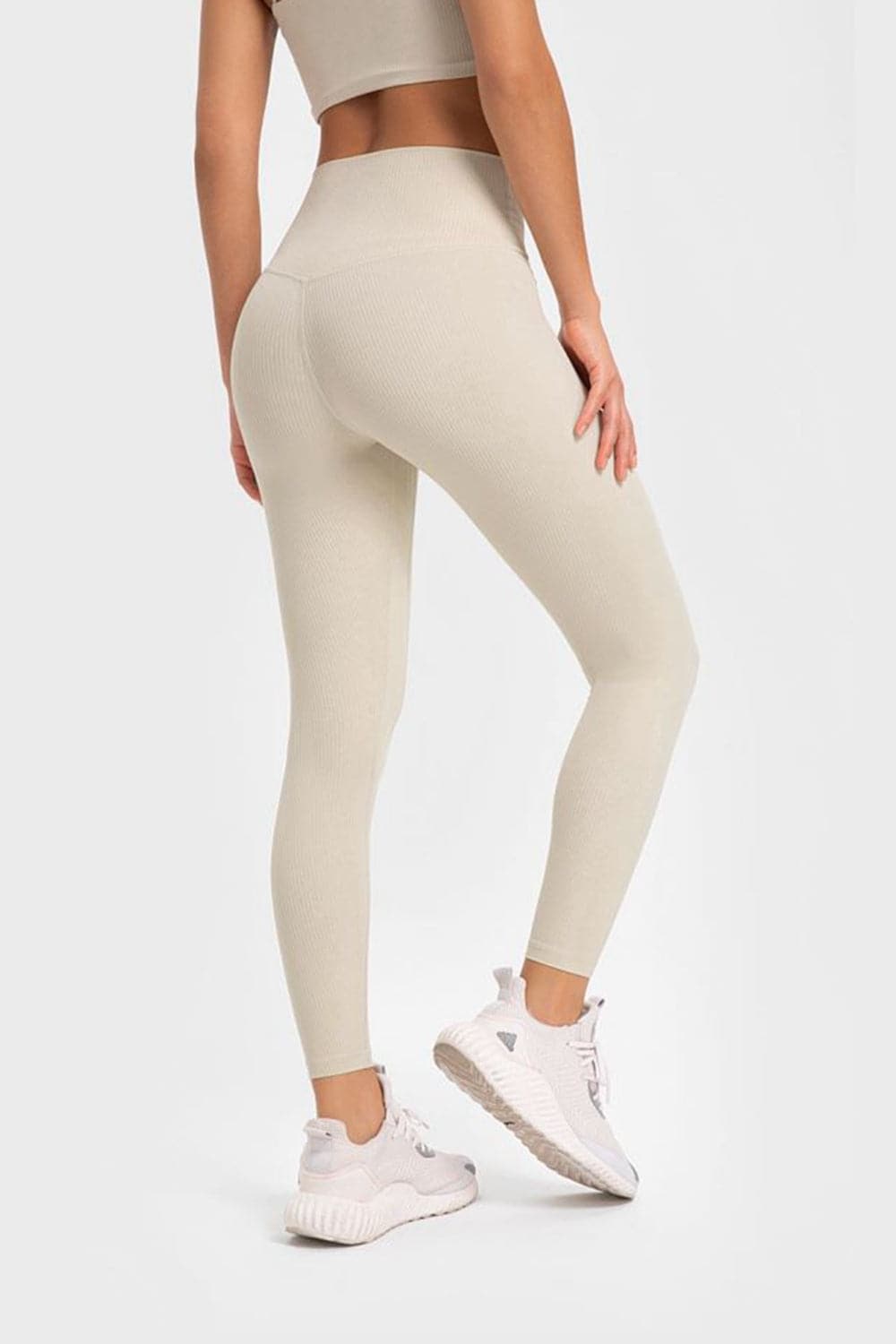 Highly Stretchy Wide Waistband Yoga Leggings.