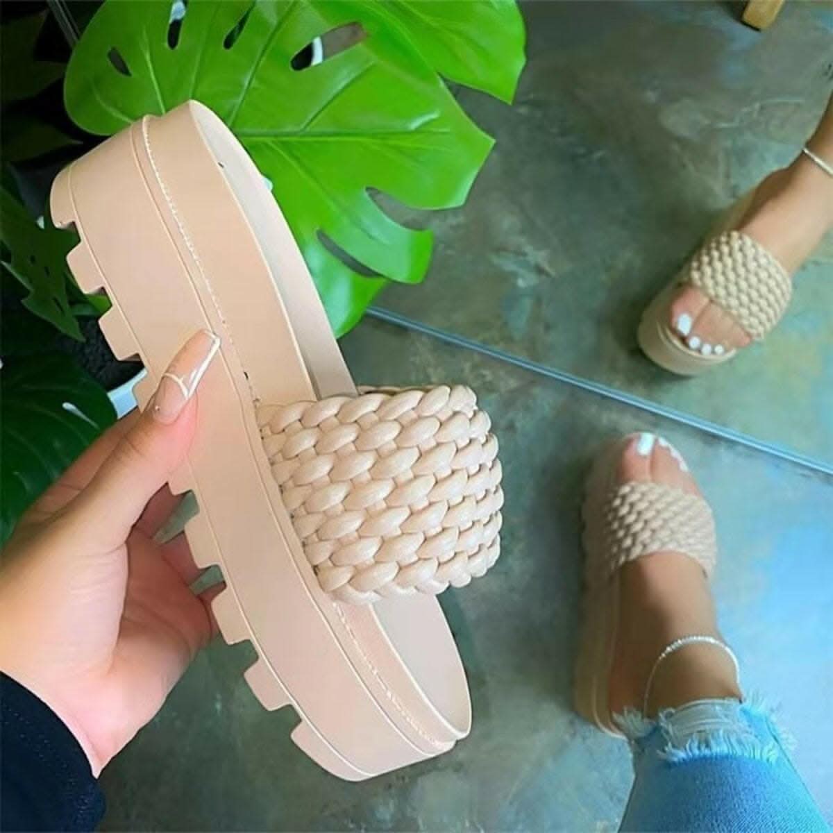 Chic open toe platform sandals - Love Salve 