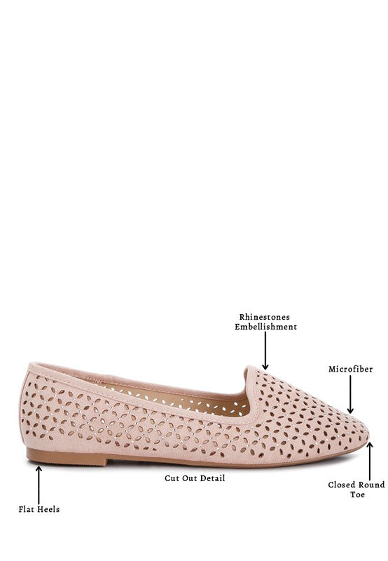 Gordon chic perforated ballerinas