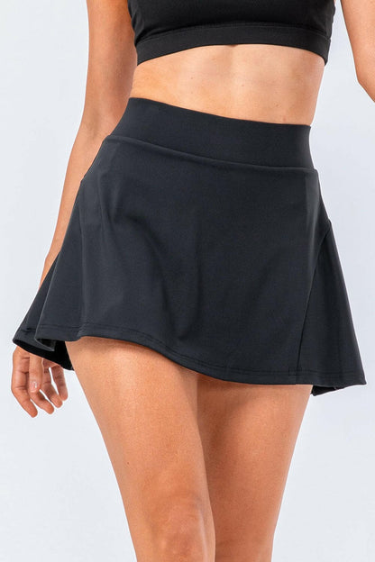 High Waist Pleated Active Skirt.