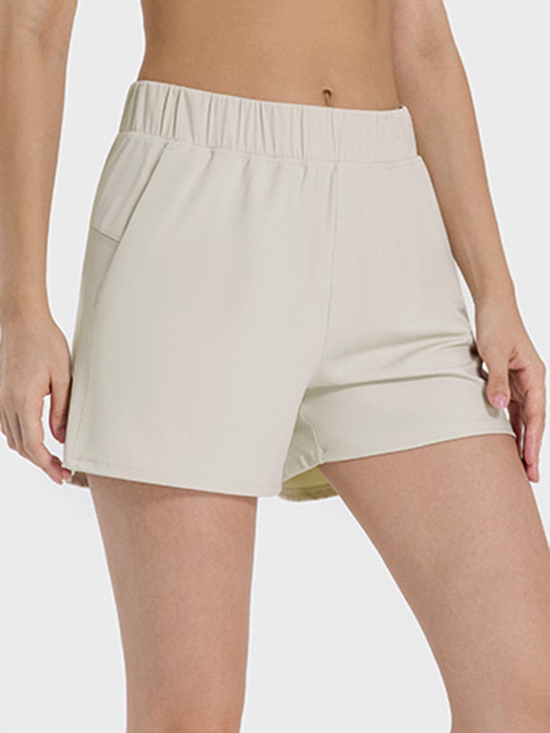 Elastic Waist Active Shorts.