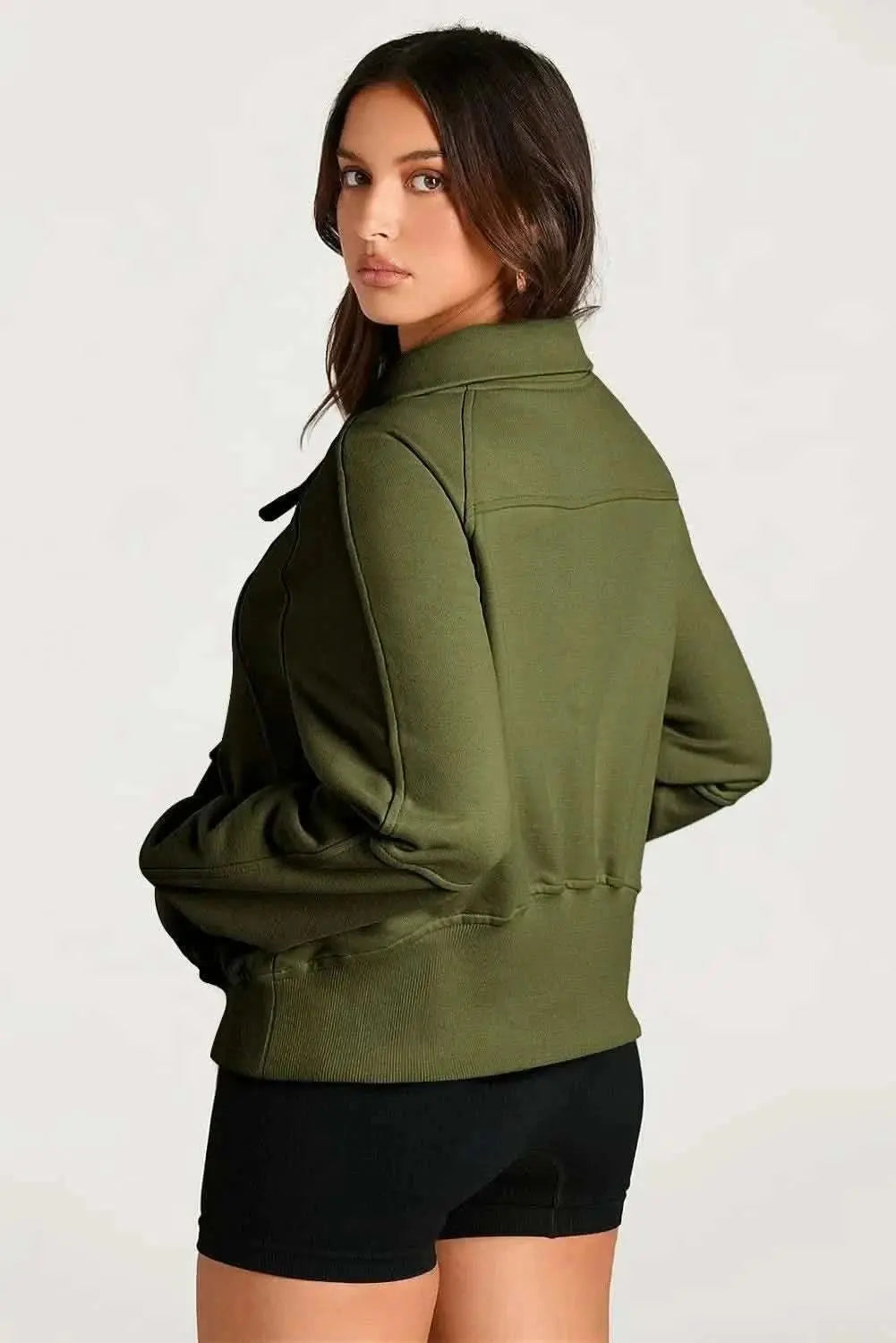 Half Zip Long Sleeve Sweatshirt - Love Salve 