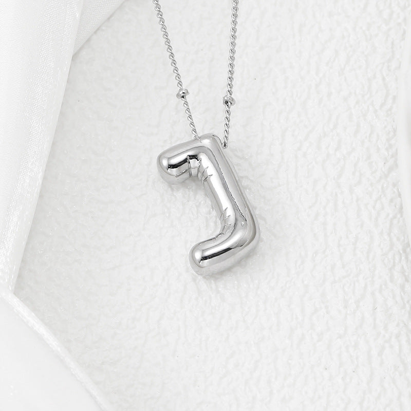Bubble Letter Pendant Necklace – Pop Your Style! Coco’s Tee Boutique