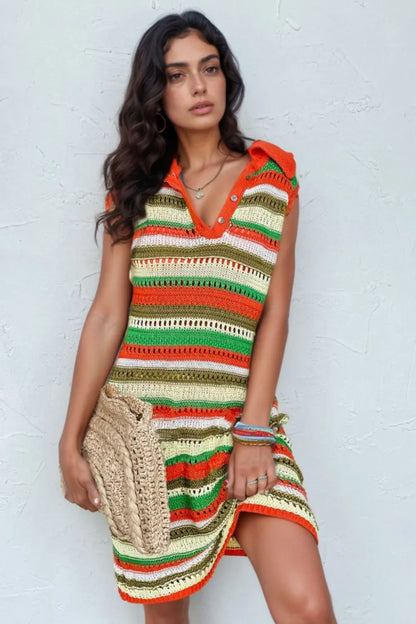 Simply Love: Openwork Stripe Dress