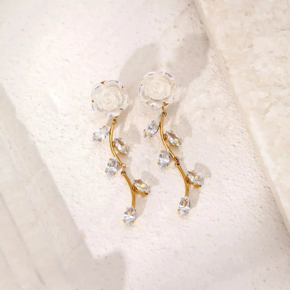 Flower Drop Earrings Simply Love