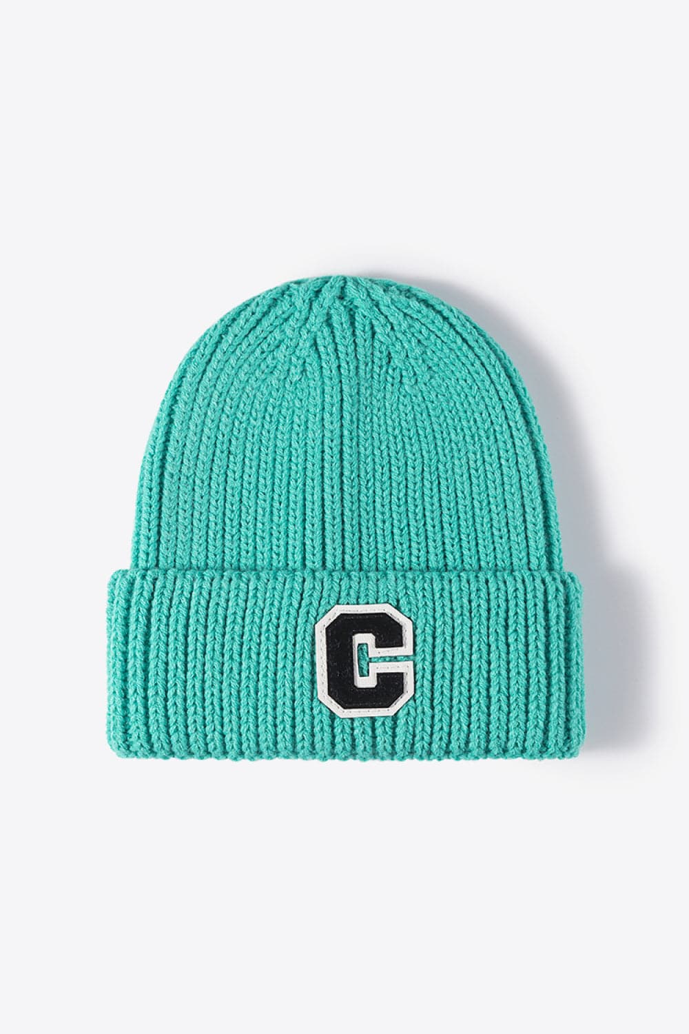 Letter C Patch Cuffed Beanie.