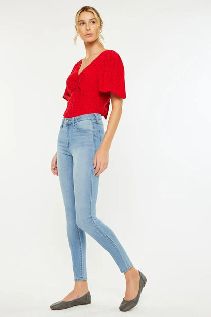 Kancan High Rise Super Skinny Jeans for Women - Love Salve 