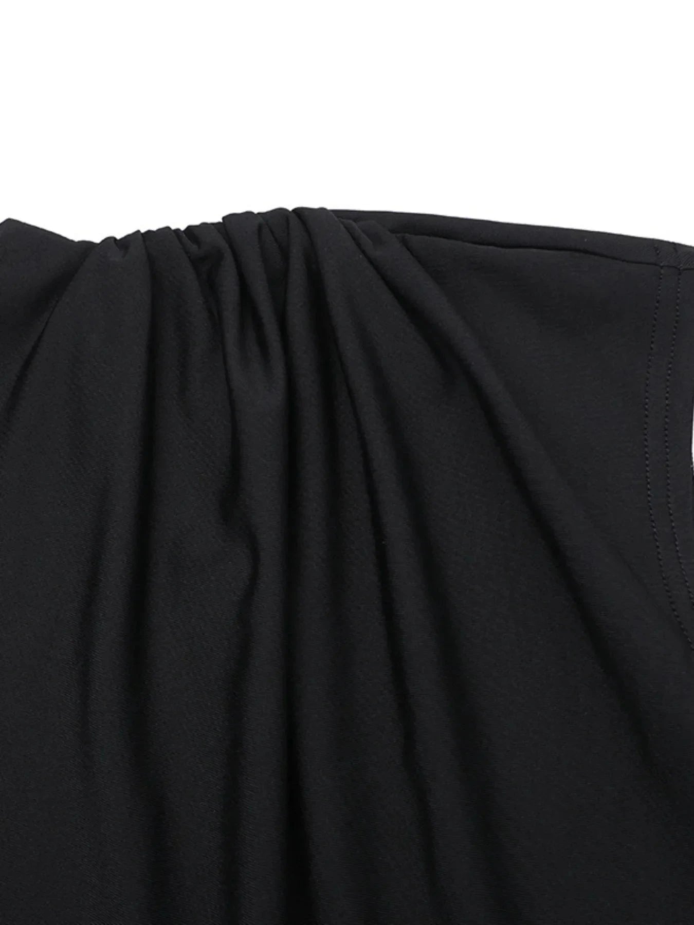 Ruched Slit Cap Sleeve Maxi Dress Coco’s Tee Boutique