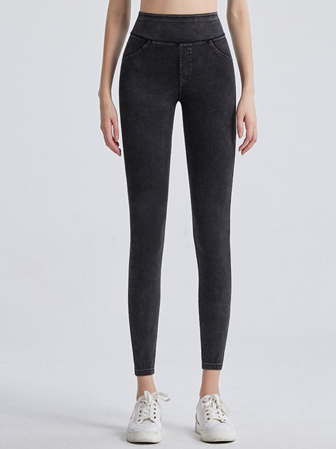 Wide Waistband Sports Leggings.