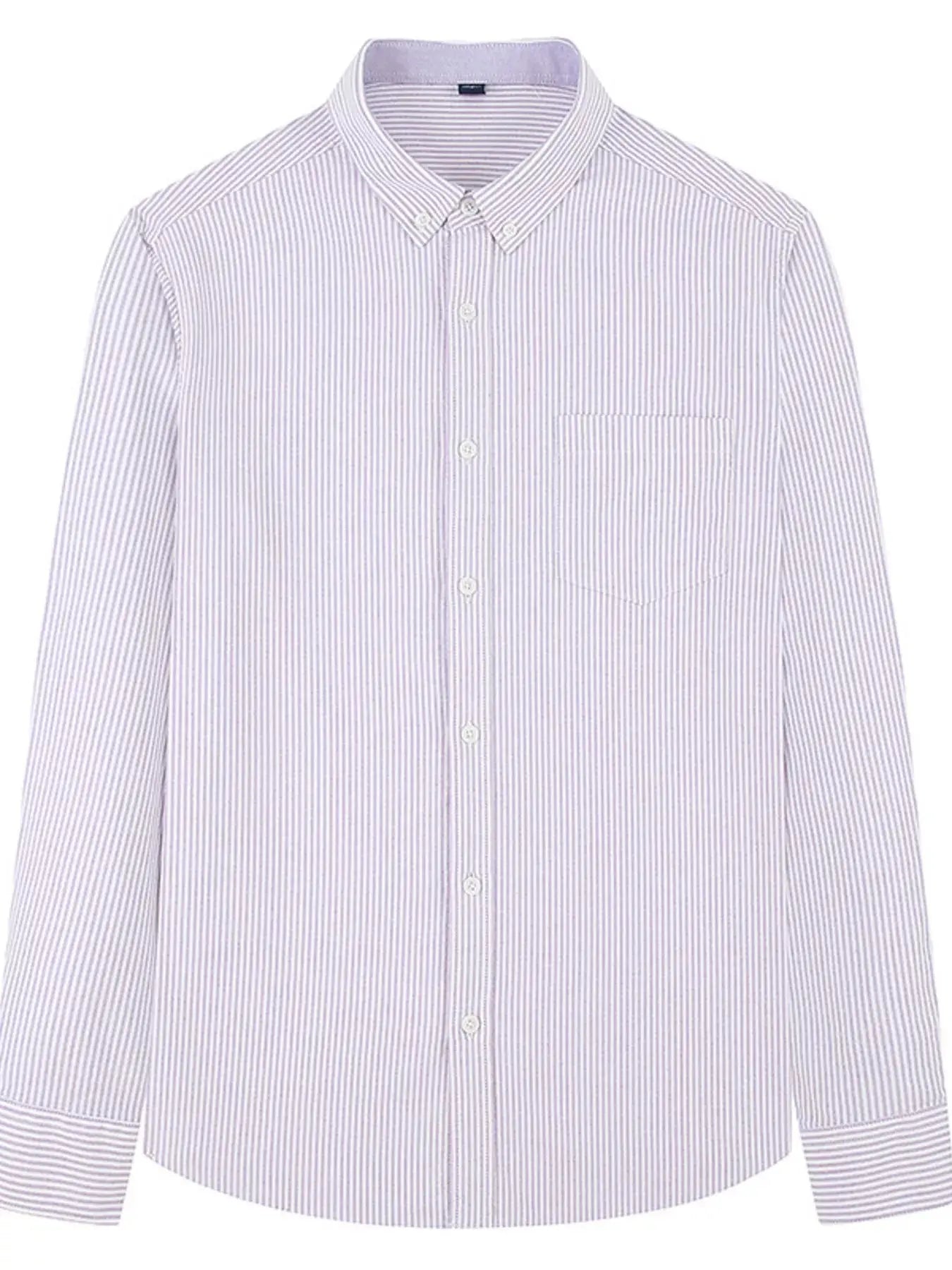 Men's Full Size Striped Button Up Long Sleeve Shirt Plus Size Simply Love