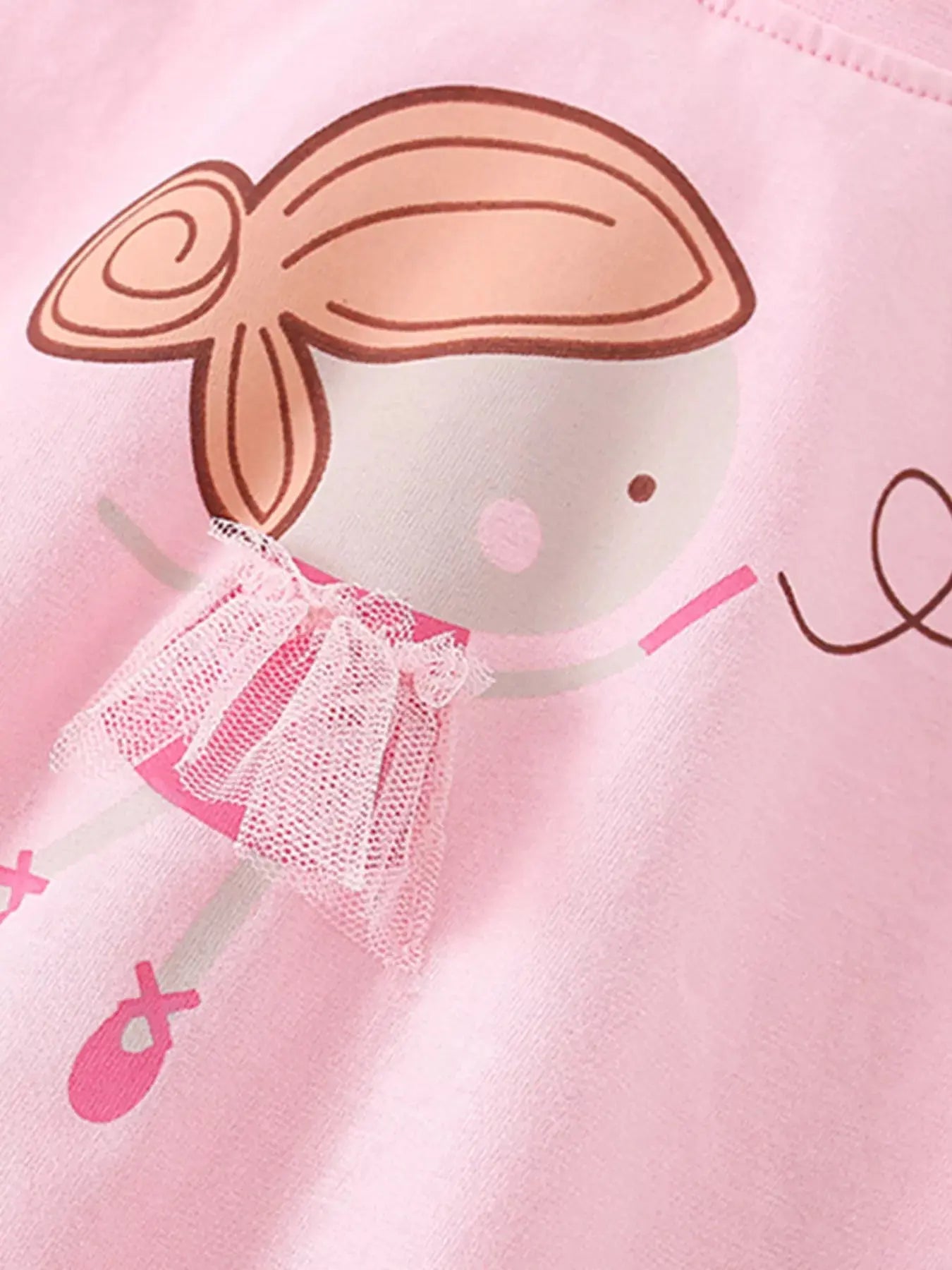 Children's Ballerina Graphic Short Sleeve T-Shirt Simply Love