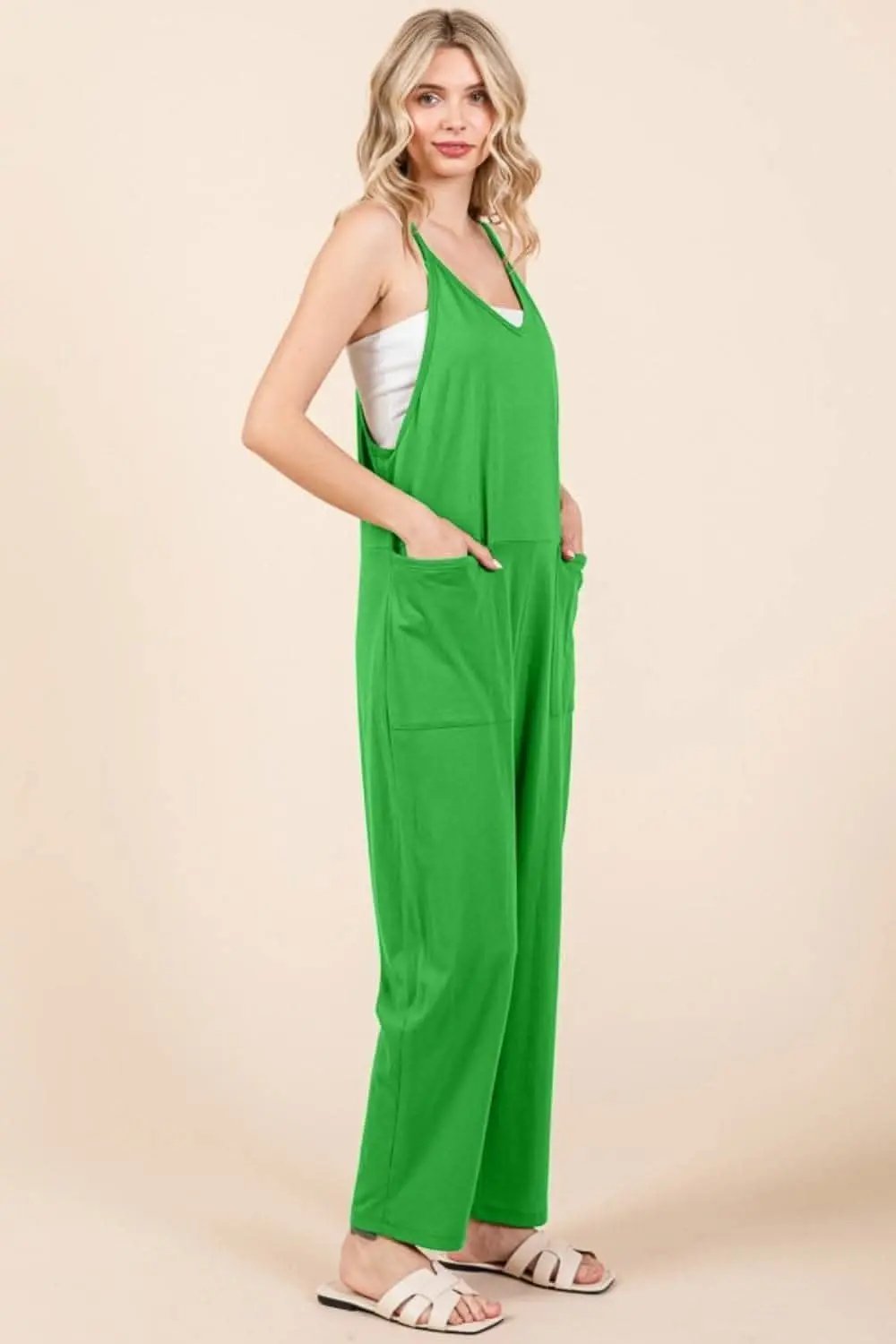 Culture Code sleeveless jumpsuit with pockets - Love Salve 